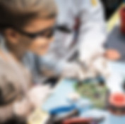 Boy Analyzing Circuit Board